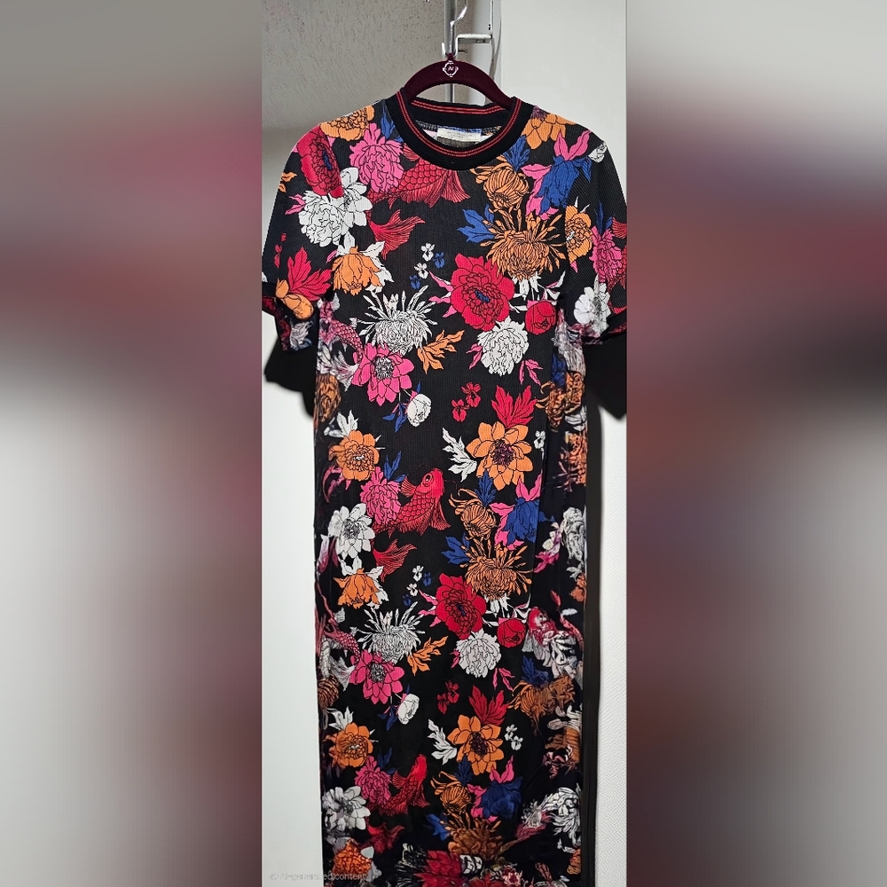 Floral Black Dress